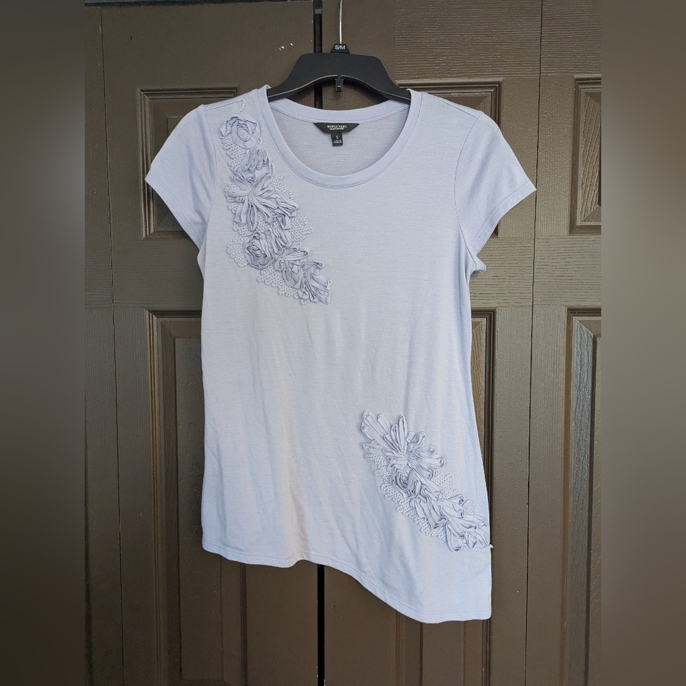 Asymmetrical embellished blouse